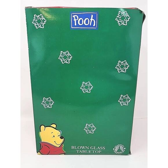 Disney Winnie The Pooh Piglet 11" Blown Glass Tabletop Ornament Christmas Decor - Picture 4 of 7